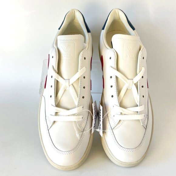 Veja V12 White Marsala Red Nautico Men Size 42 US9 - Picture 2 of 12